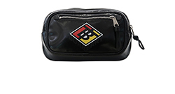 Logo Graphic Bum Bag, Coated Canvas, Black, S, 8021781, DB, 4*